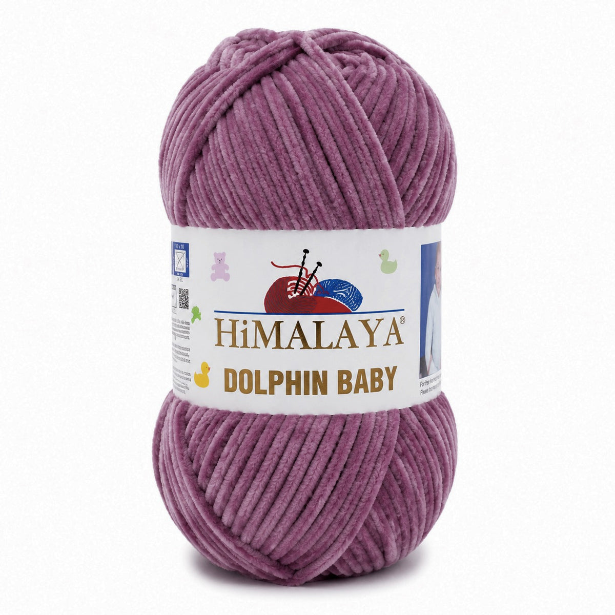 Himalaya Dolphin Baby 80377 Plommon – chenillegarn