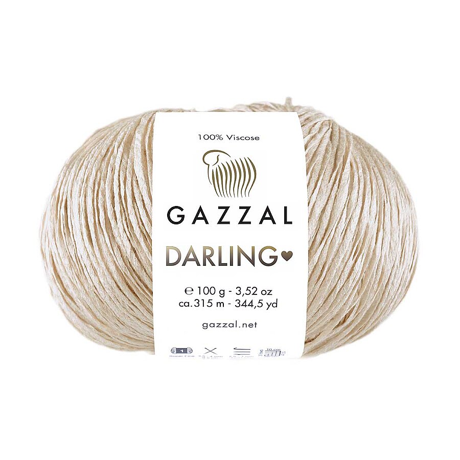 Gazzal Darling 562 Beige – viskosgarn för sommaren