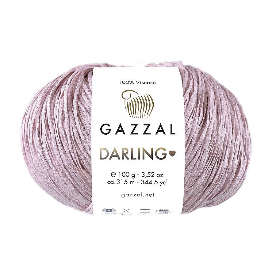 Gazzal Darling 565 Malva – viskosgarn för sommaren