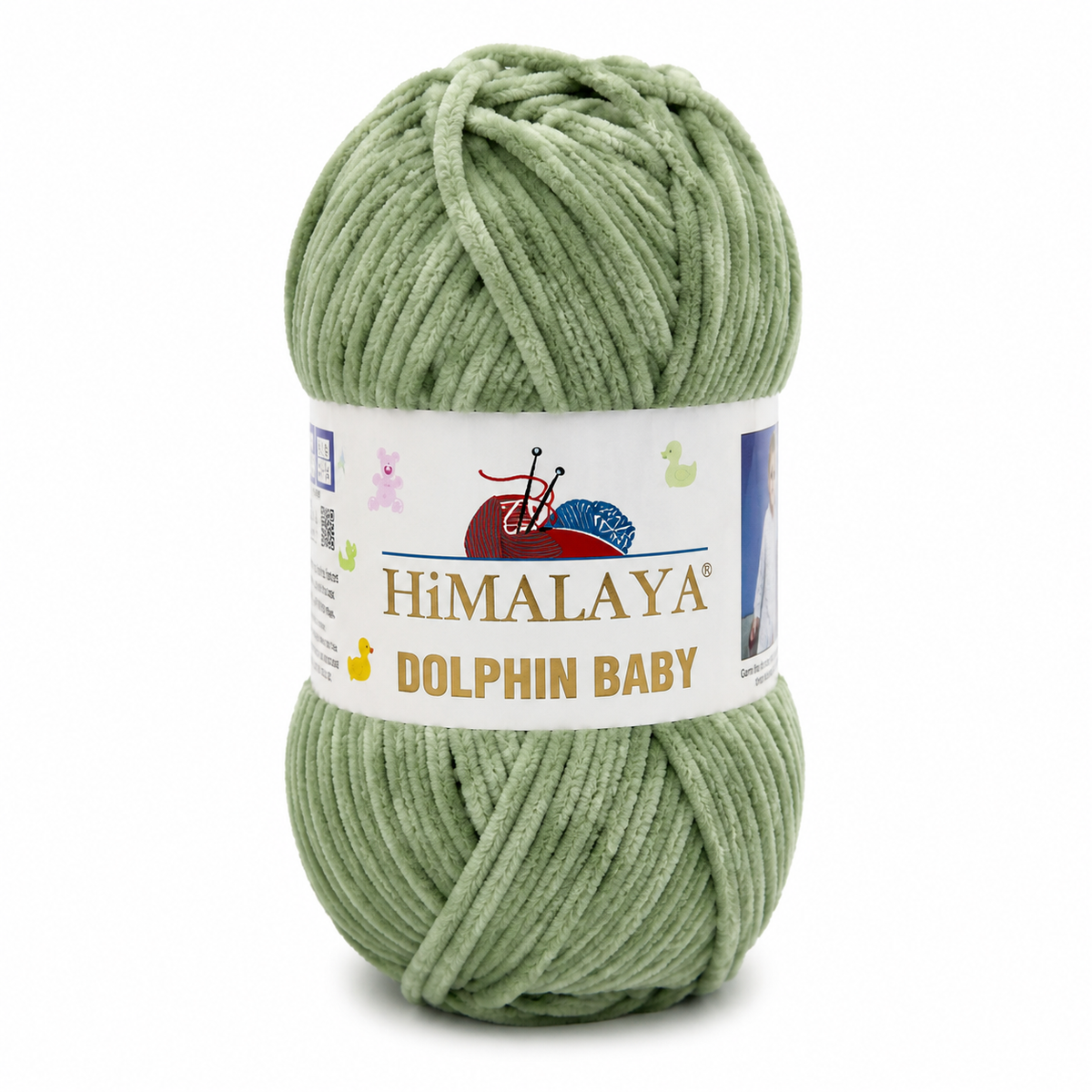 Himalaya Dolphin Baby 80388 Mossgrön – chenillegarn