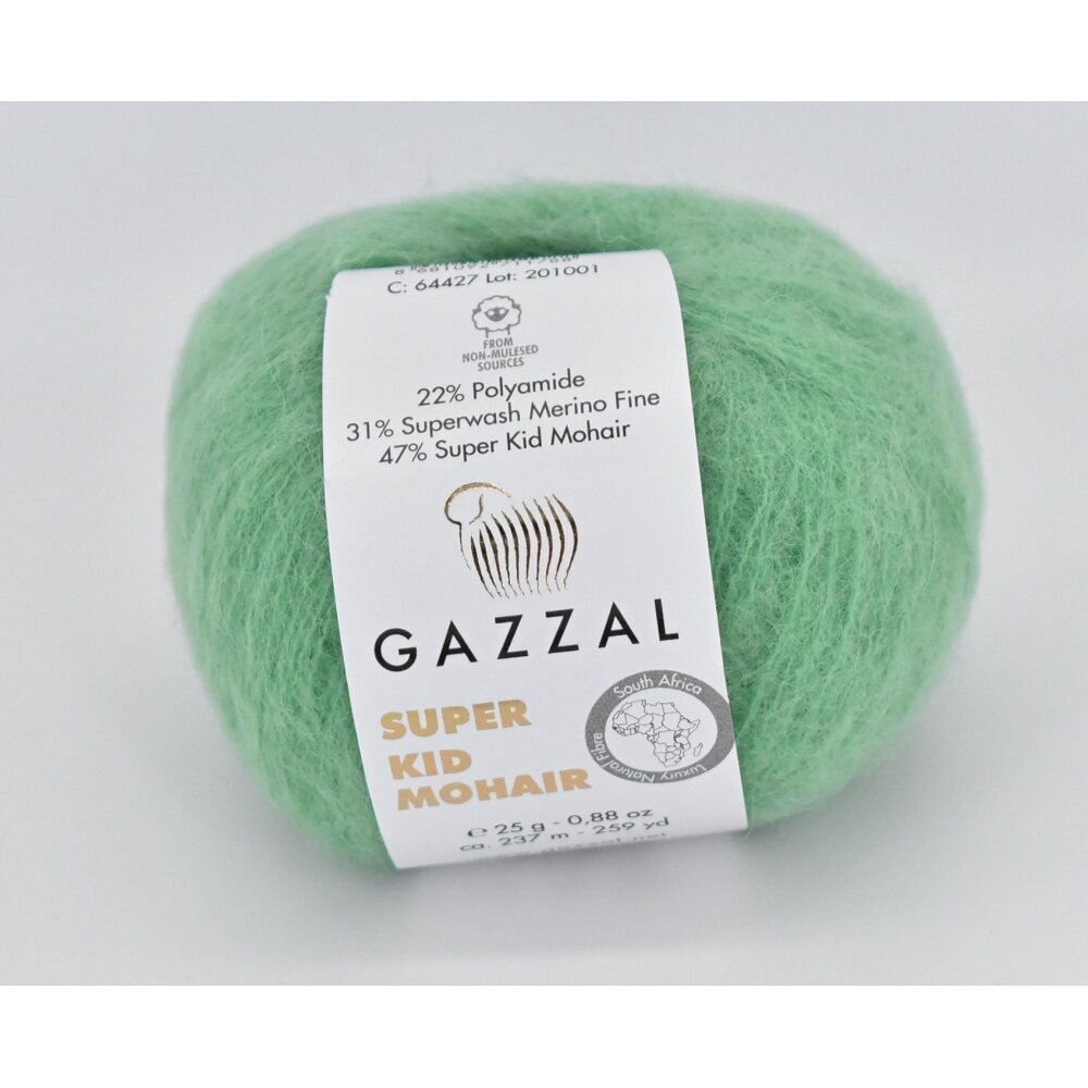Gazzal Super Kid Mohair 64427 Emerald – kid mohair merino yarn