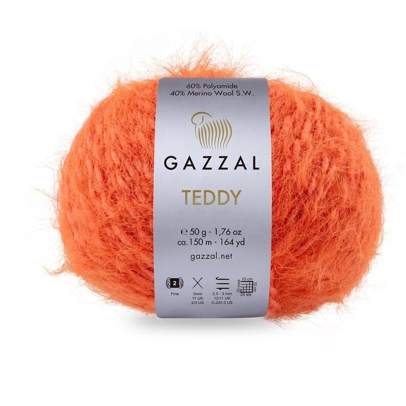 Gazzal Teddy 6545 Terracotta – fil bouclette mérinos