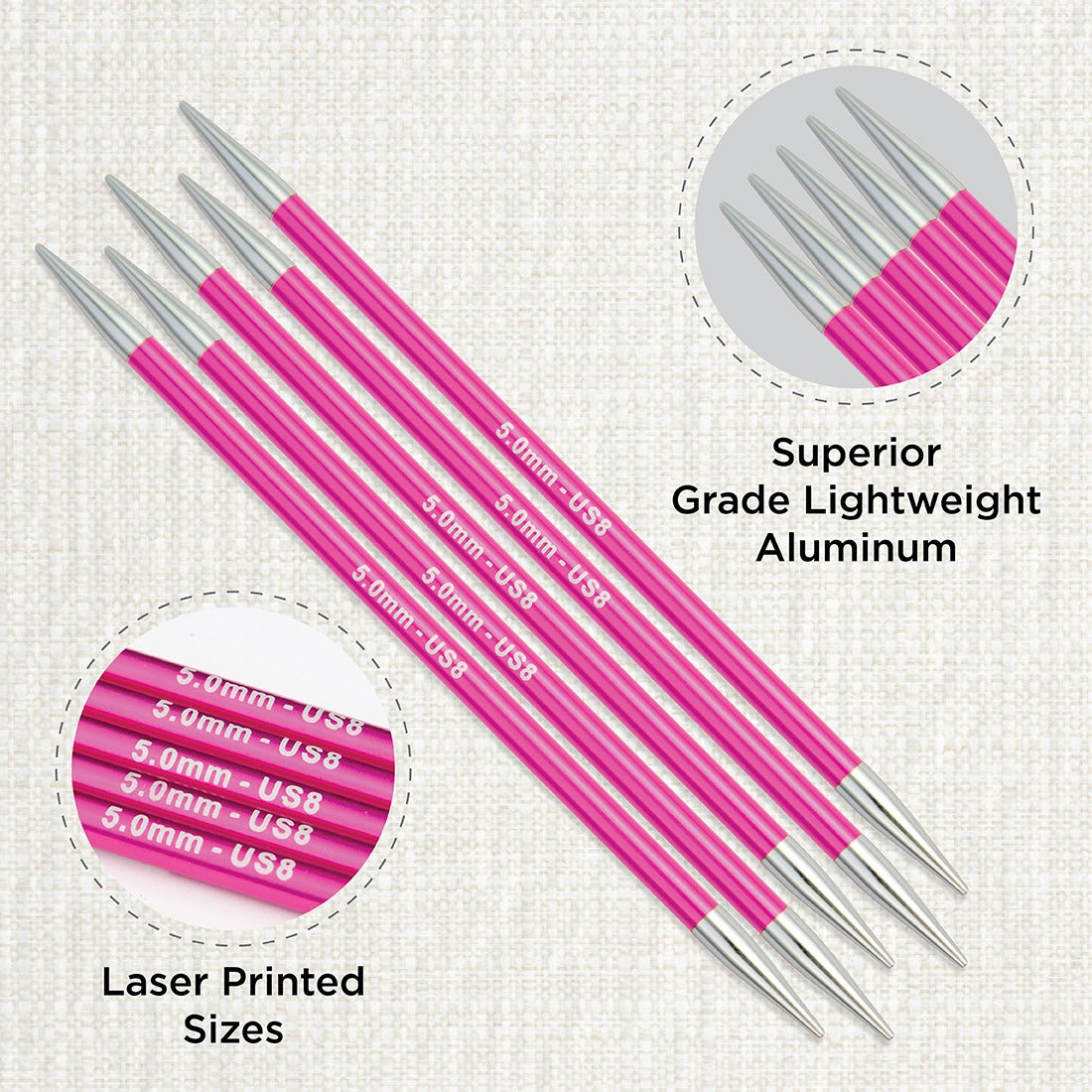 KnitPro Zing Double Pointed Needles (15 cm, 5 pcs.)