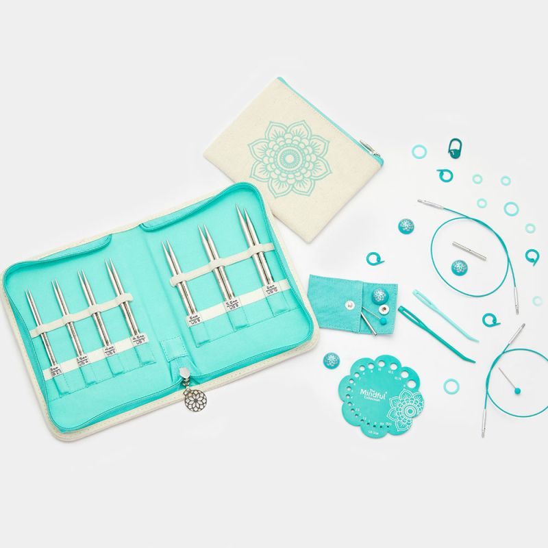 Kit d'aiguilles interchangeables KnitPro Mindful Kindness (10 cm)