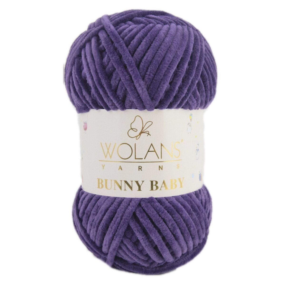 Wolans Bunny Baby 100-16 Purpur – šenilllõng