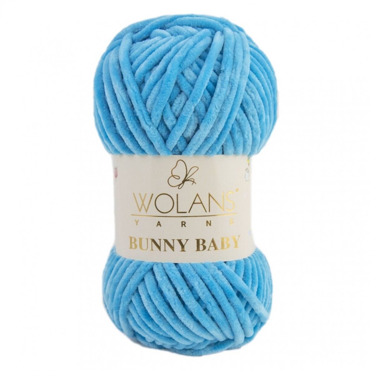 Wolans Bunny Baby 100-12 Asuursinine – šenilllõng