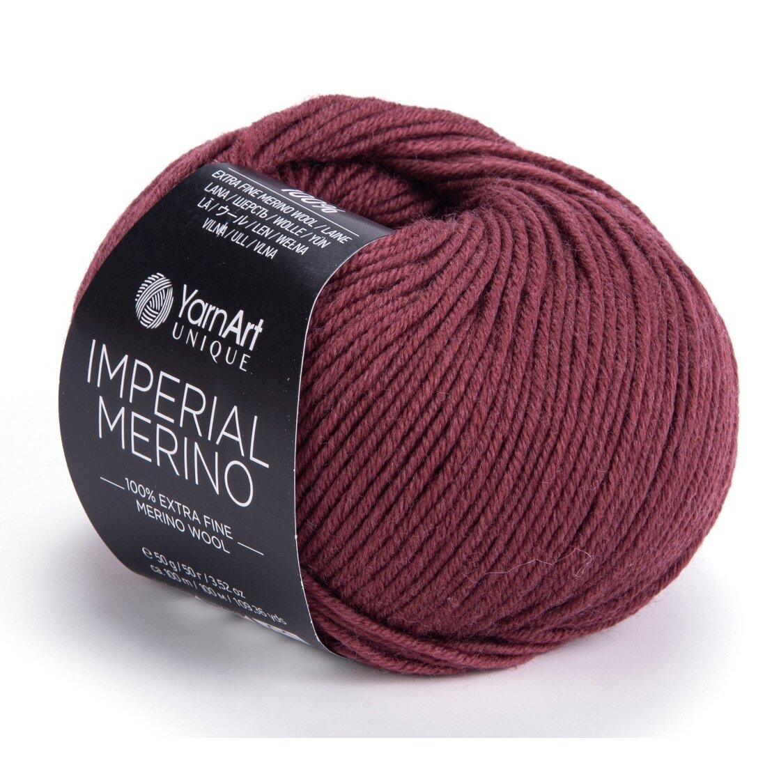 YarnArt Imperial Merino 3312 Plommon – extrafint merinogarn