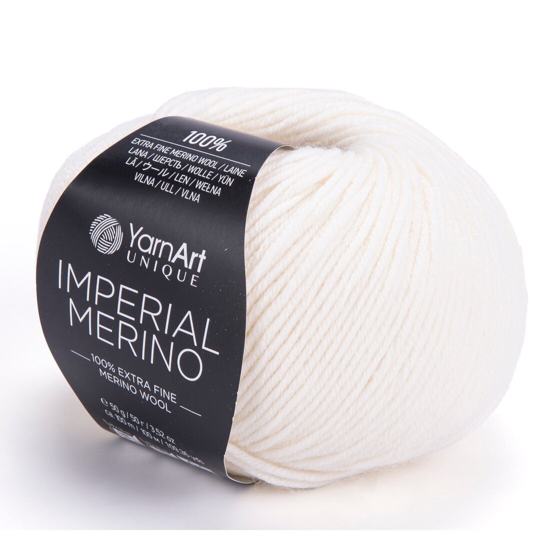 YarnArt Imperial Merino 3302 Benvit – extrafint merinogarn