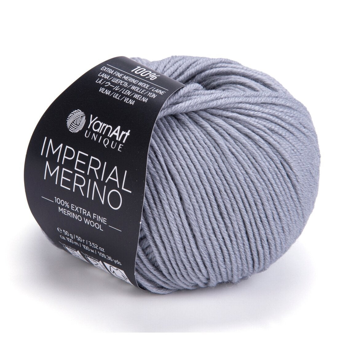 YarnArt Imperial Merino 3337 Stålblå – extrafint merinogarn