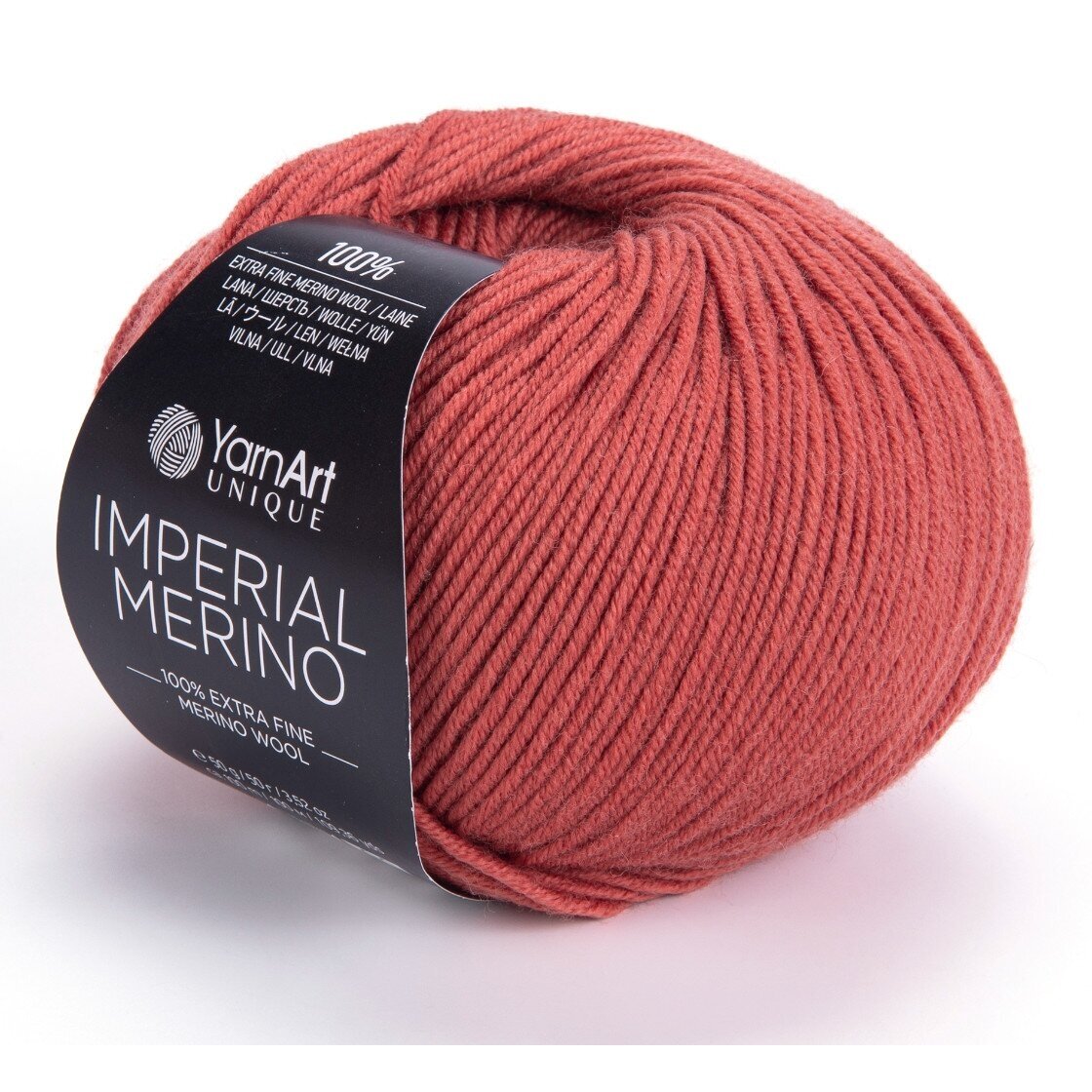 YarnArt Imperial Merino 3314 Tegelröd – extrafint merinogarn