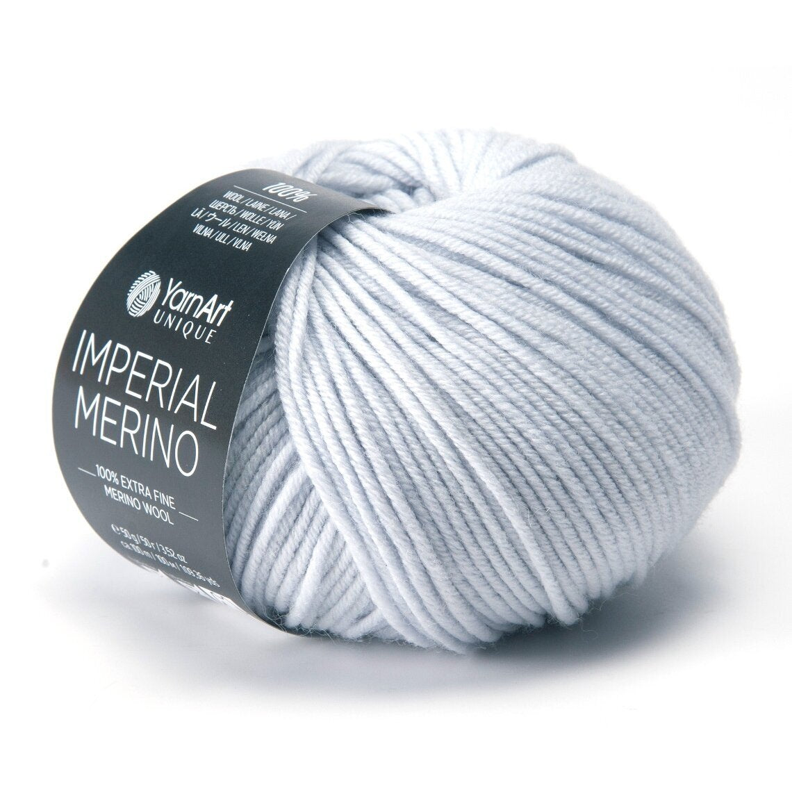 YarnArt Imperial Merino 3346 Ljusgrå – extrafint merinogarn