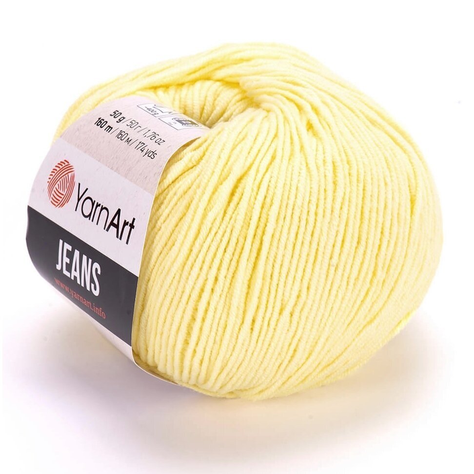 YarnArt Jeans 67 Gaiši dzeltena – kokvilnas un akrila dzija