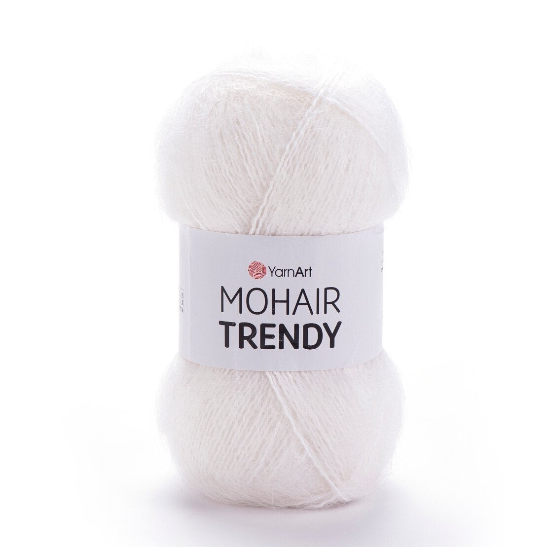 YarnArt Mohair Trendy 101 Серебристый – мохер с акрилом