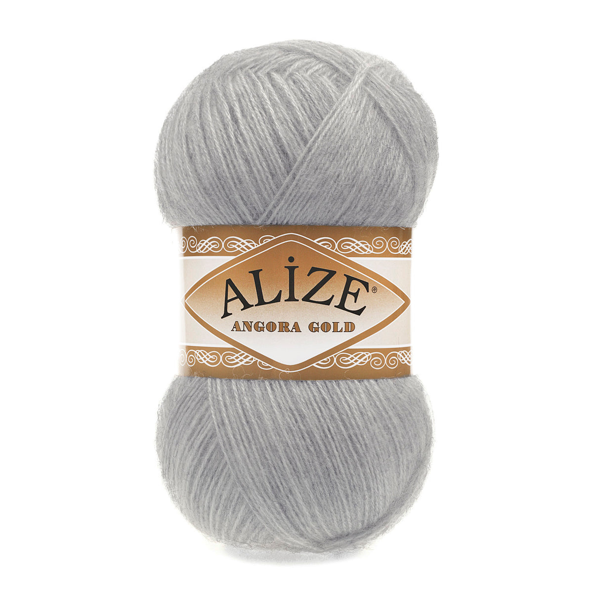 Alize Angora Gold 21 Pilka melanžinė – pūkuoti akrilo ir vilnos siūlai