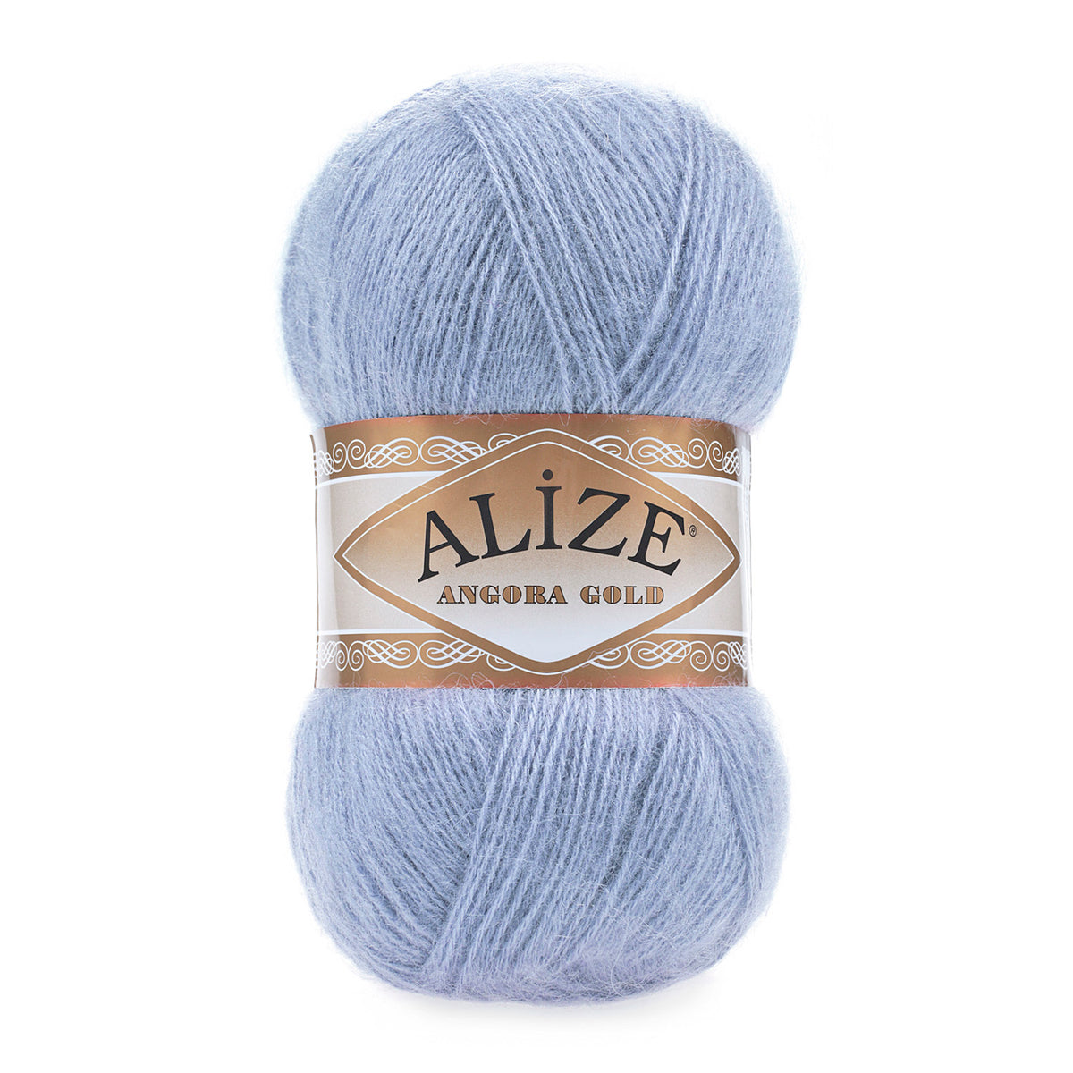Alize Angora Gold 40 Melsvai violetinė – pūkuoti akrilo ir vilnos siūlai