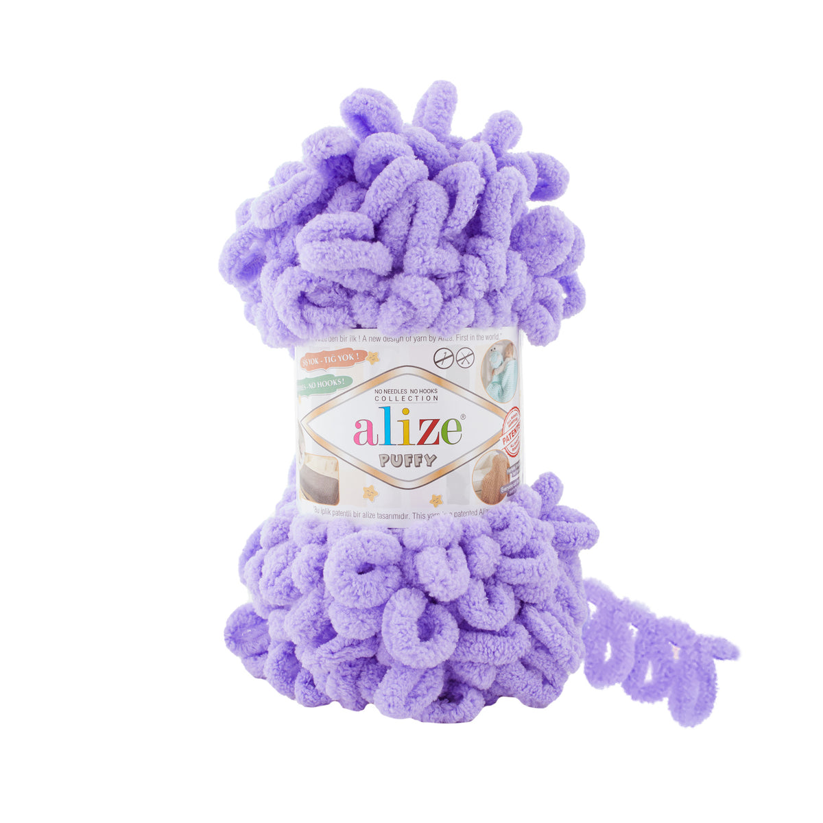 Alize Puffy 788 Glycine – fil à boucles