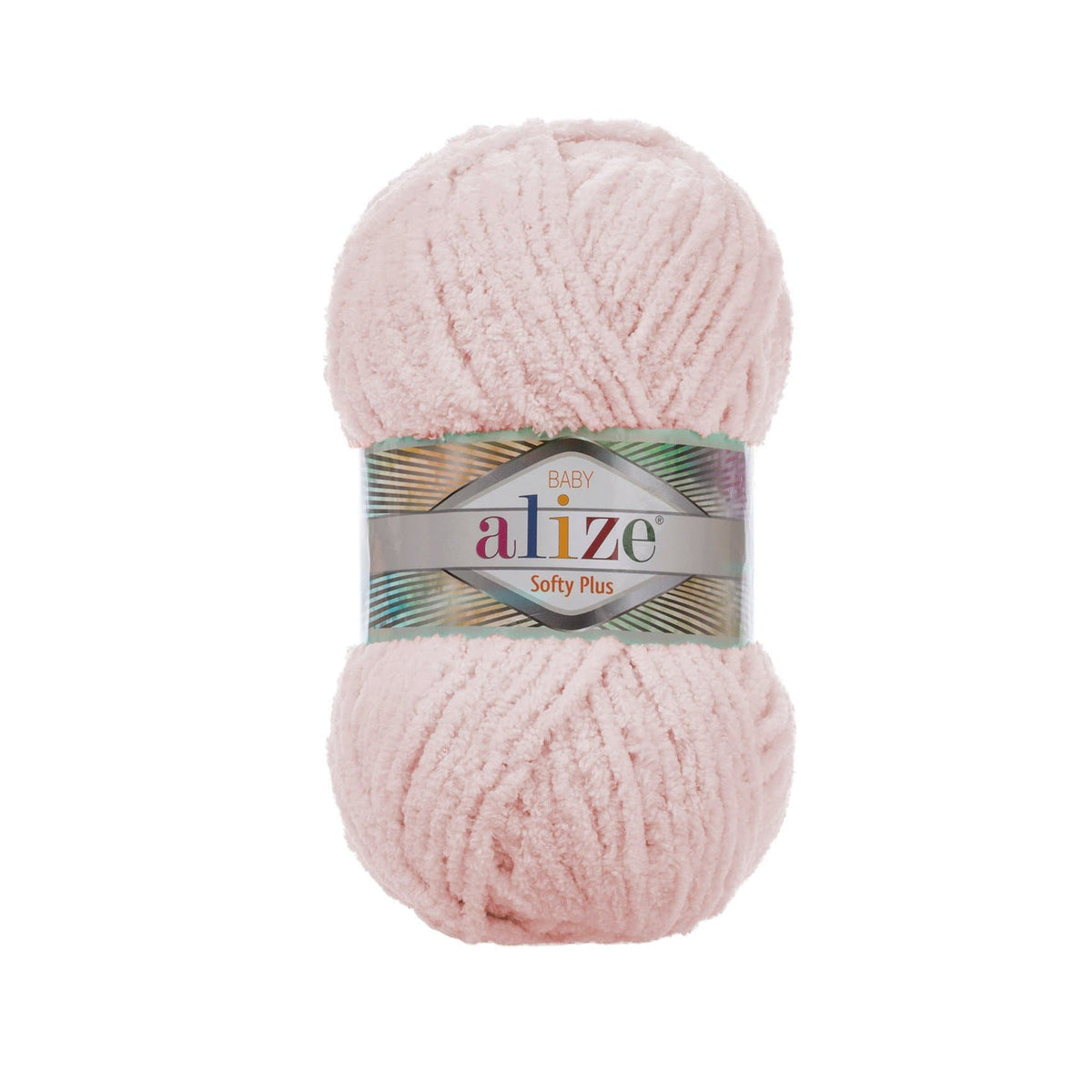 Alize Softy Plus 161 Blekrosa – mjukt frottéliknande garn