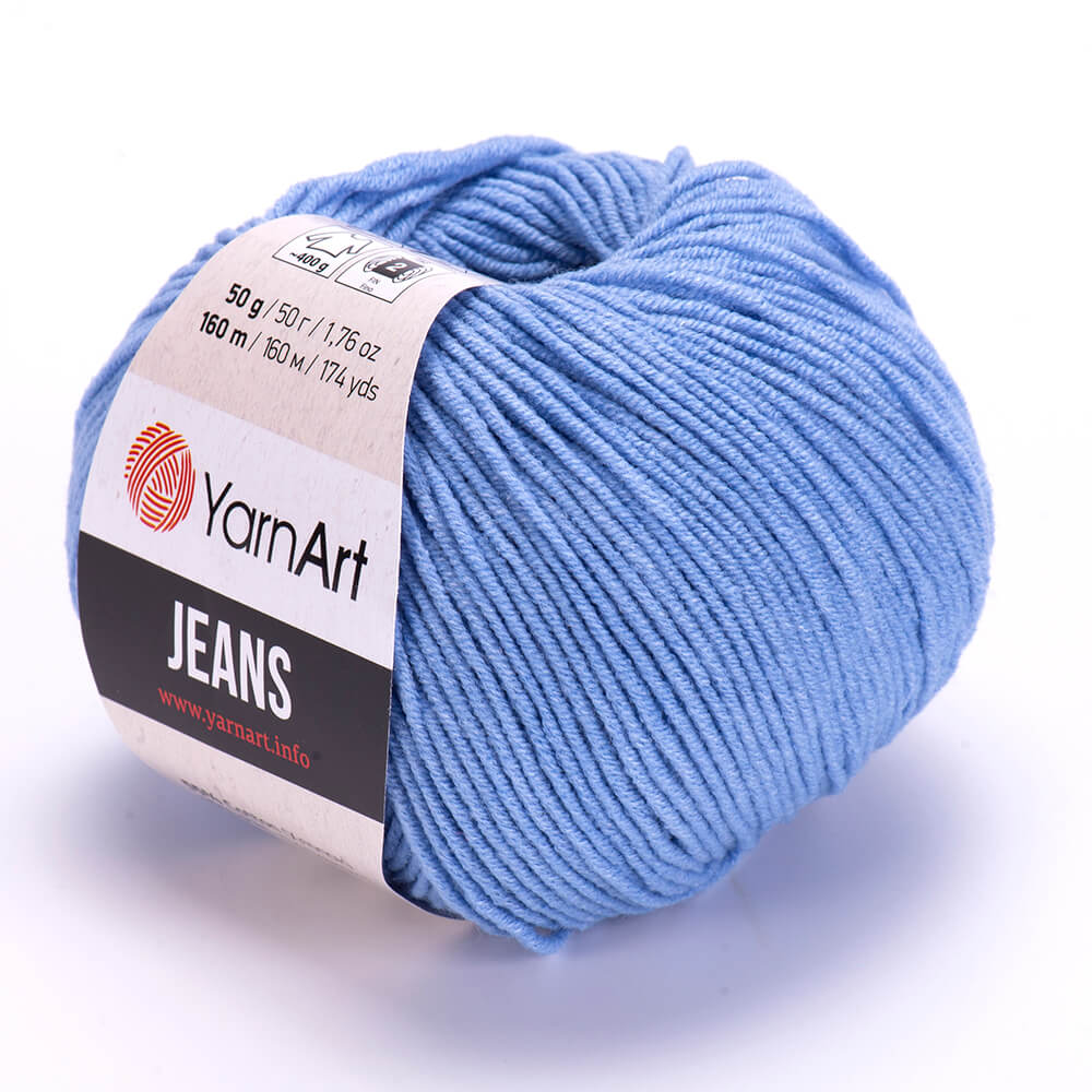 YarnArt Jeans 15 Zila – kokvilnas un akrila dzija