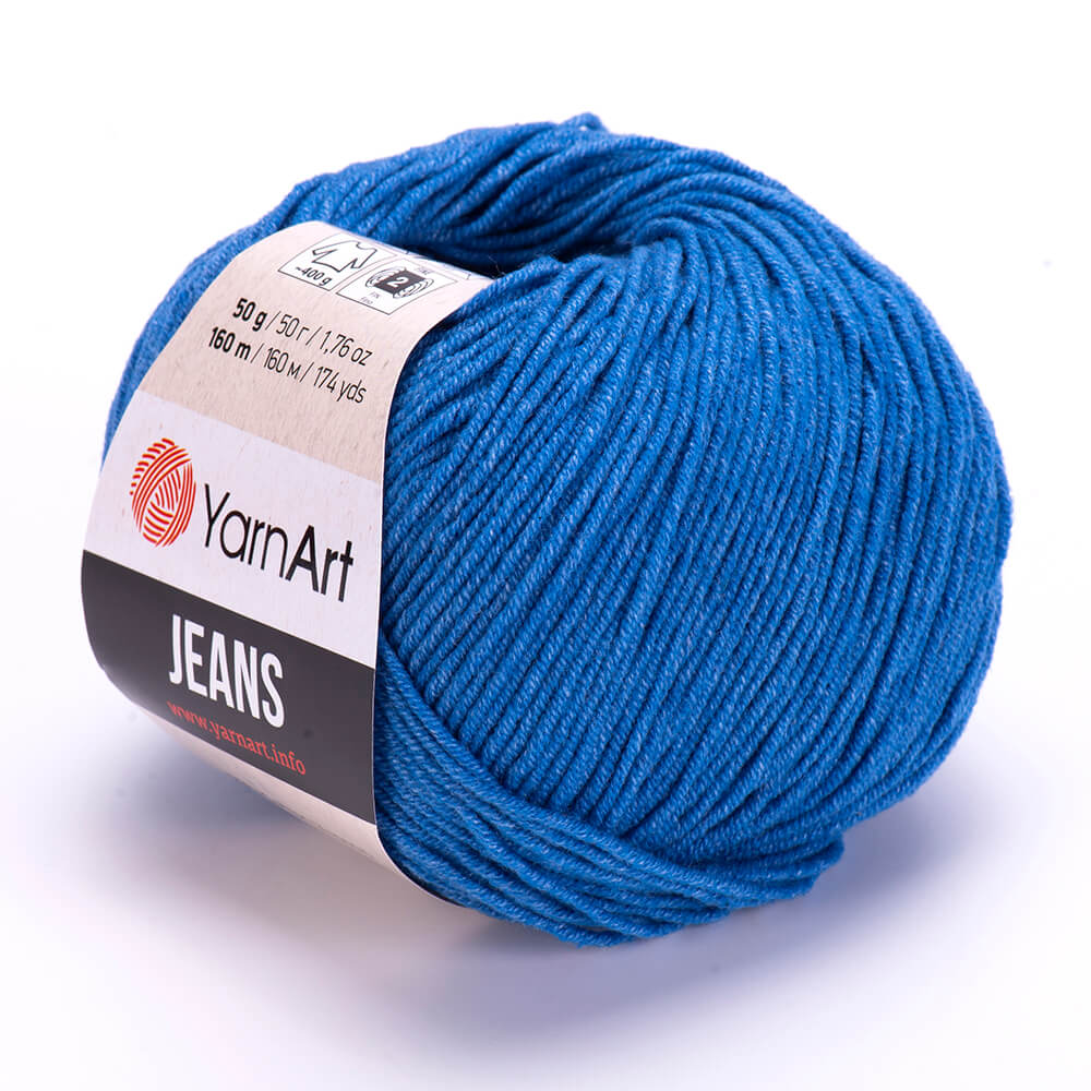 YarnArt Jeans 16 Kobalta – kokvilnas un akrila dzija