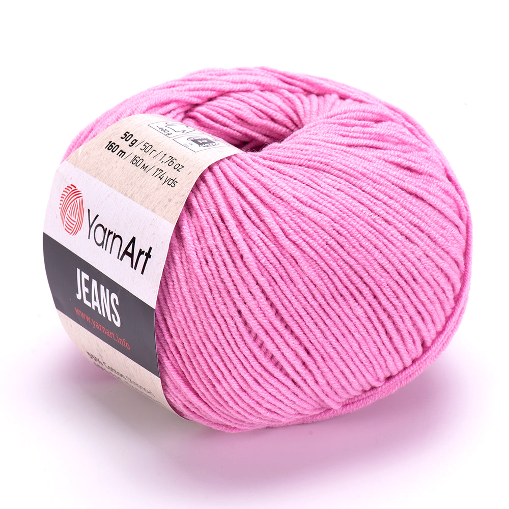 YarnArt Jeans 20 Rozā – kokvilnas un akrila dzija