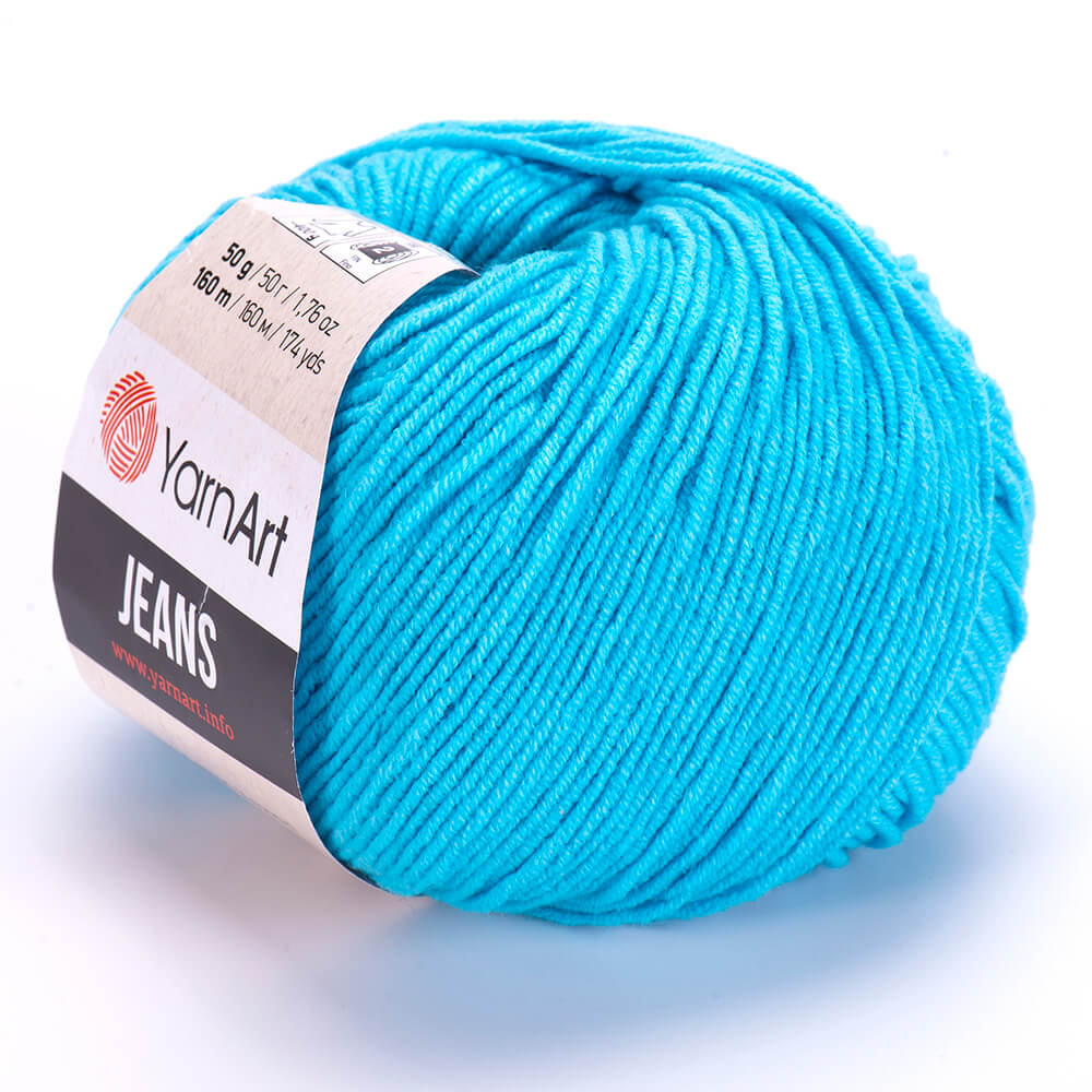 YarnArt Jeans 33 Tirkīza – kokvilnas un akrila dzija
