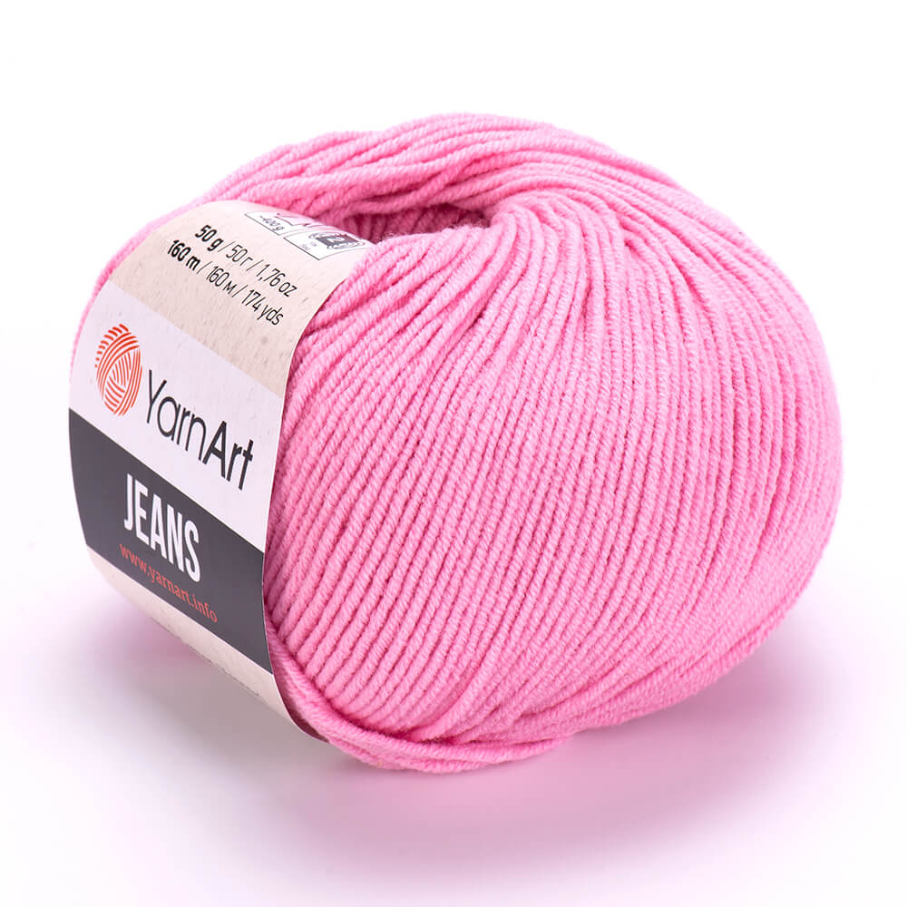 YarnArt Jeans 36 Rozā – kokvilnas un akrila dzija
