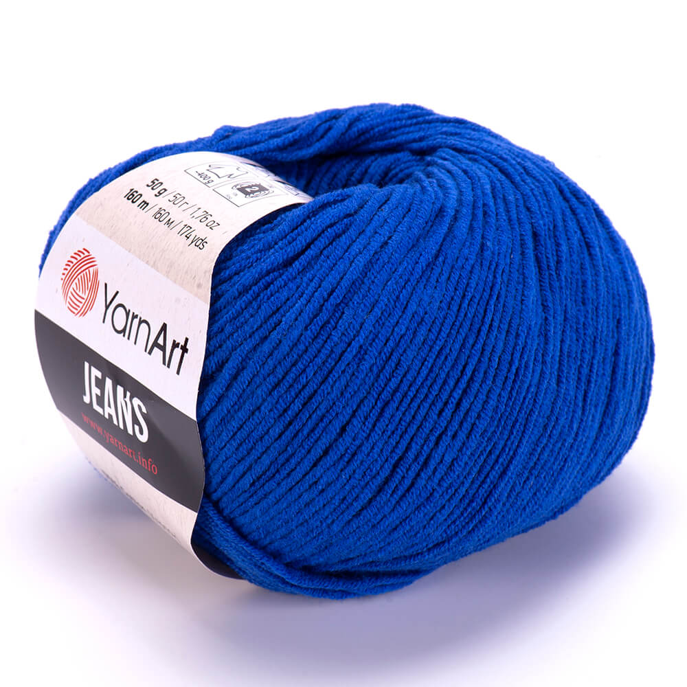 YarnArt Jeans 47 Karaliski zila – kokvilnas un akrila dzija