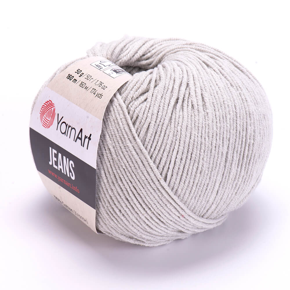 YarnArt Jeans 49 Sudraba – kokvilnas un akrila dzija