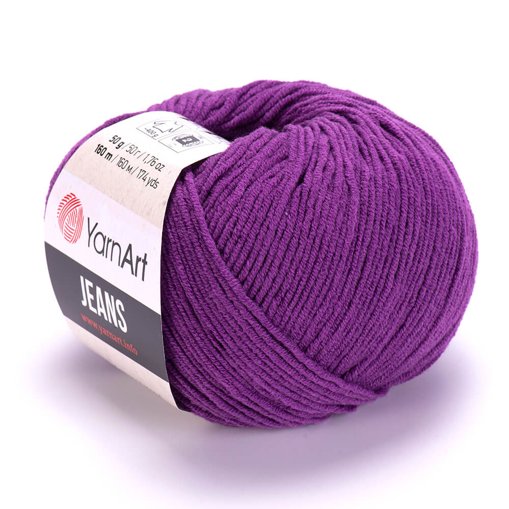 YarnArt Jeans 50 Purpura – kokvilnas un akrila dzija