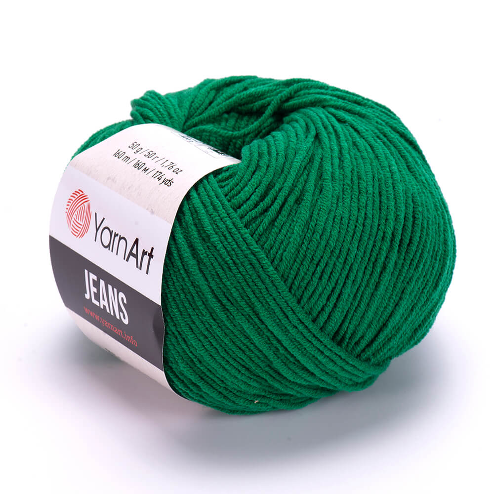 YarnArt Jeans 52 Meža zaļa – kokvilnas un akrila dzija