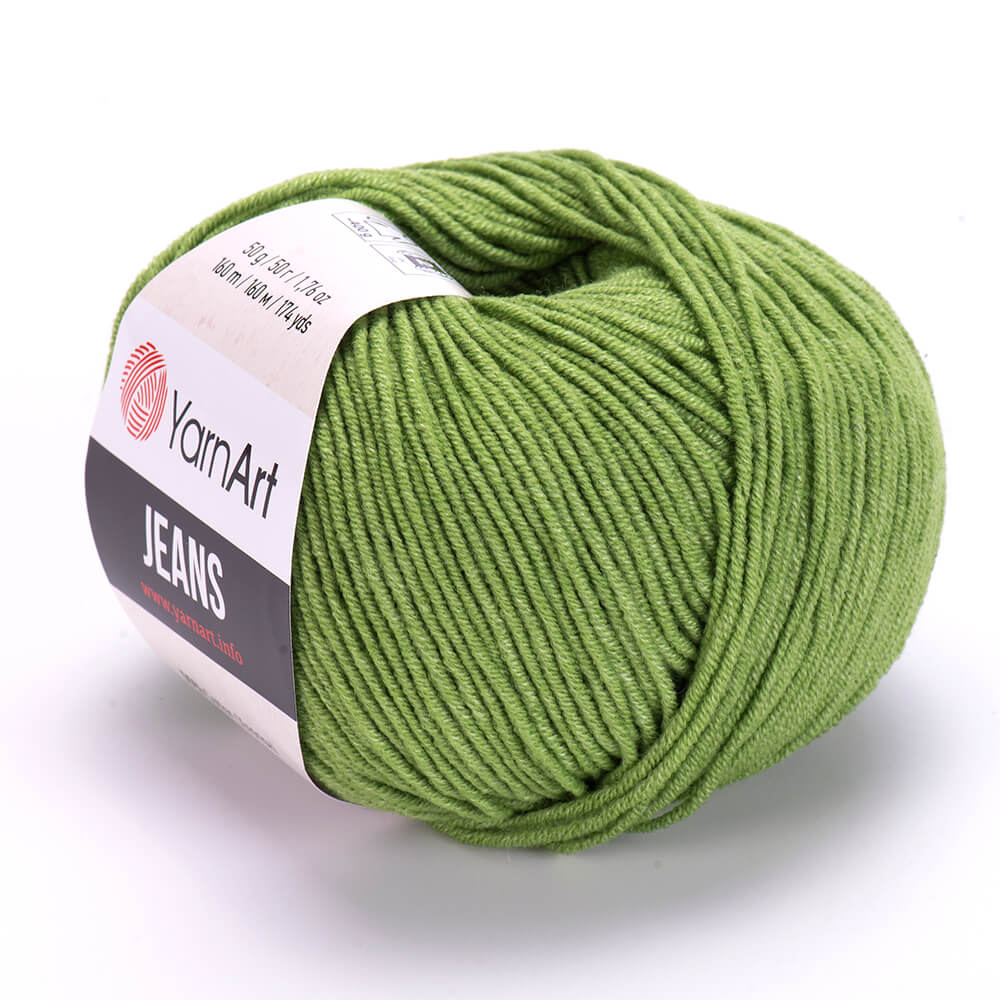 YarnArt Jeans 69 Zaļa – kokvilnas un akrila dzija