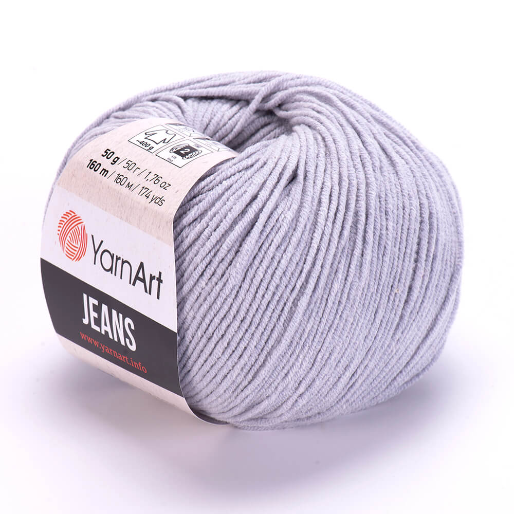 YarnArt Jeans 80 Gaiši pelēka – kokvilnas un akrila dzija