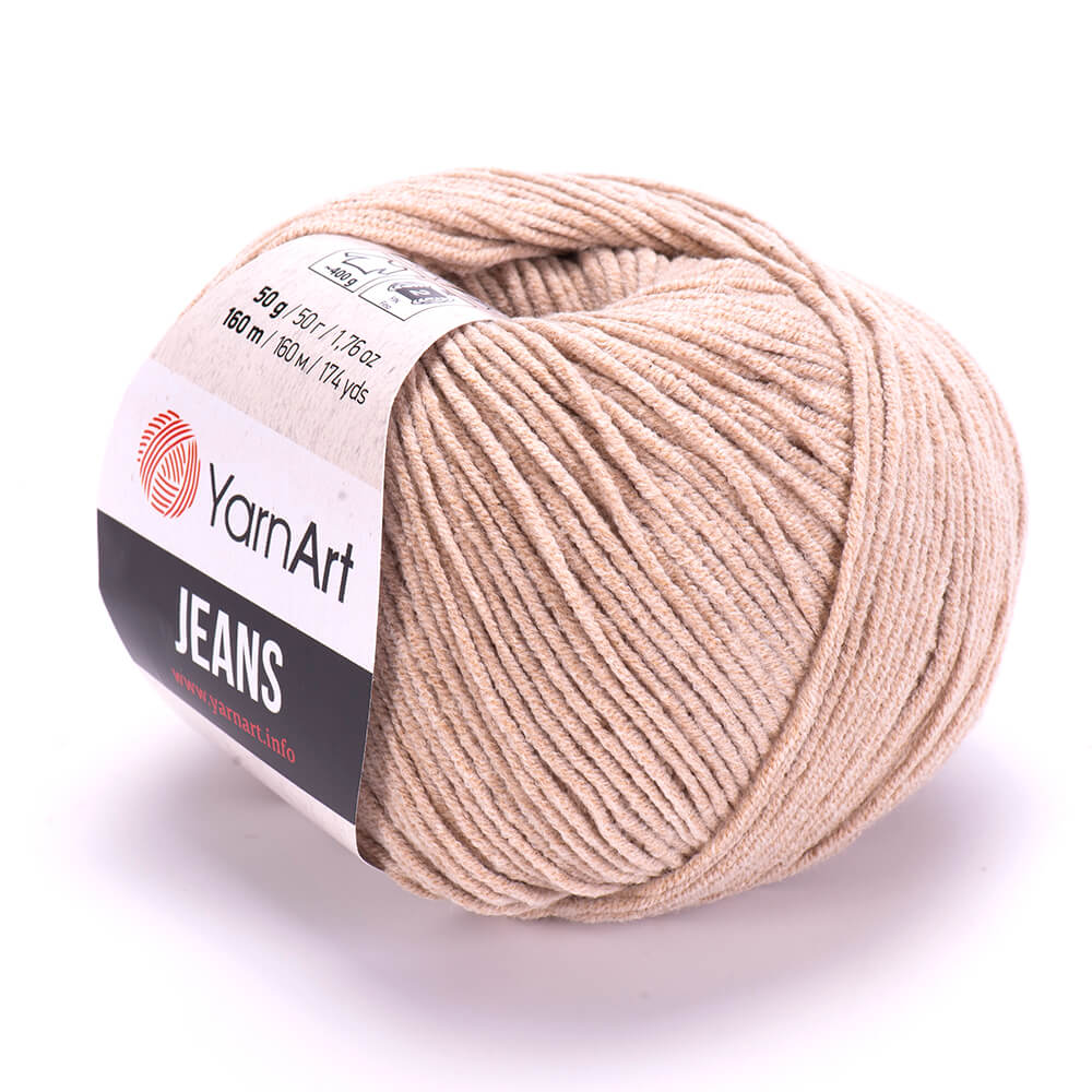 YarnArt Jeans 87 Bēša – kokvilnas un akrila dzija
