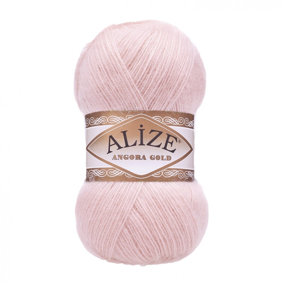 Alize Angora Gold 271 Pudrinė rožinė – pūkuoti akrilo ir vilnos siūlai