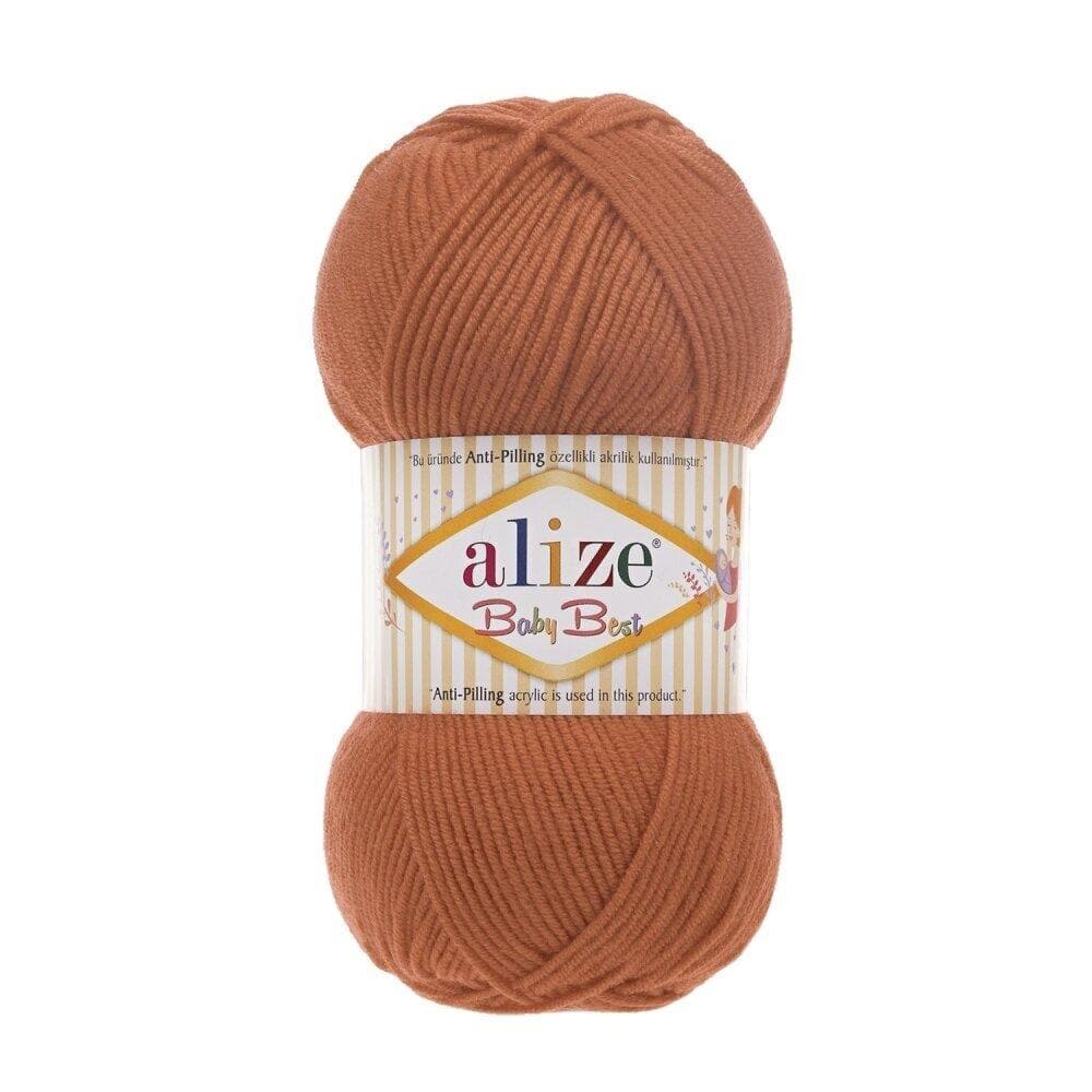 Alize Baby Best 408 Terakotos – kūdikių siūlai su bambuku