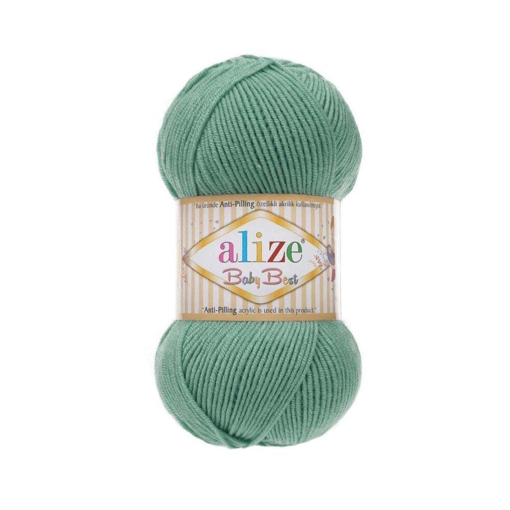 Alize Baby Best 463 Nefrito – kūdikių siūlai su bambuku