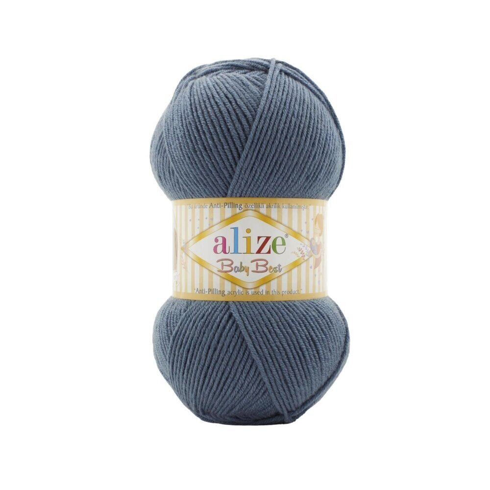 Alize Baby Best 418 Kobalto – kūdikių siūlai su bambuku