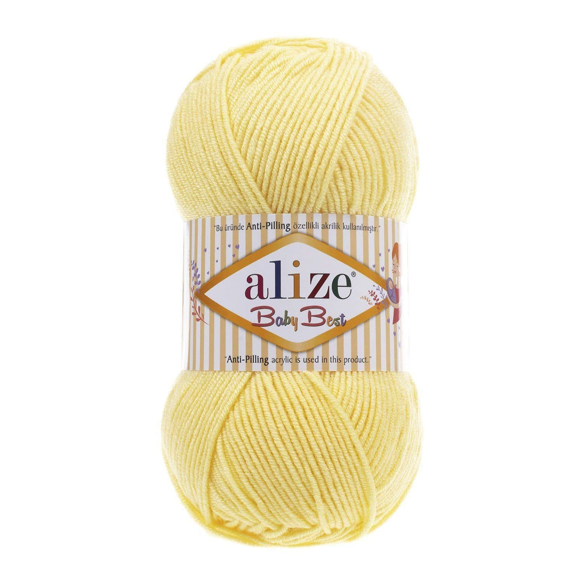 Alize Baby Best 250 Sviesto – kūdikių siūlai su bambuku