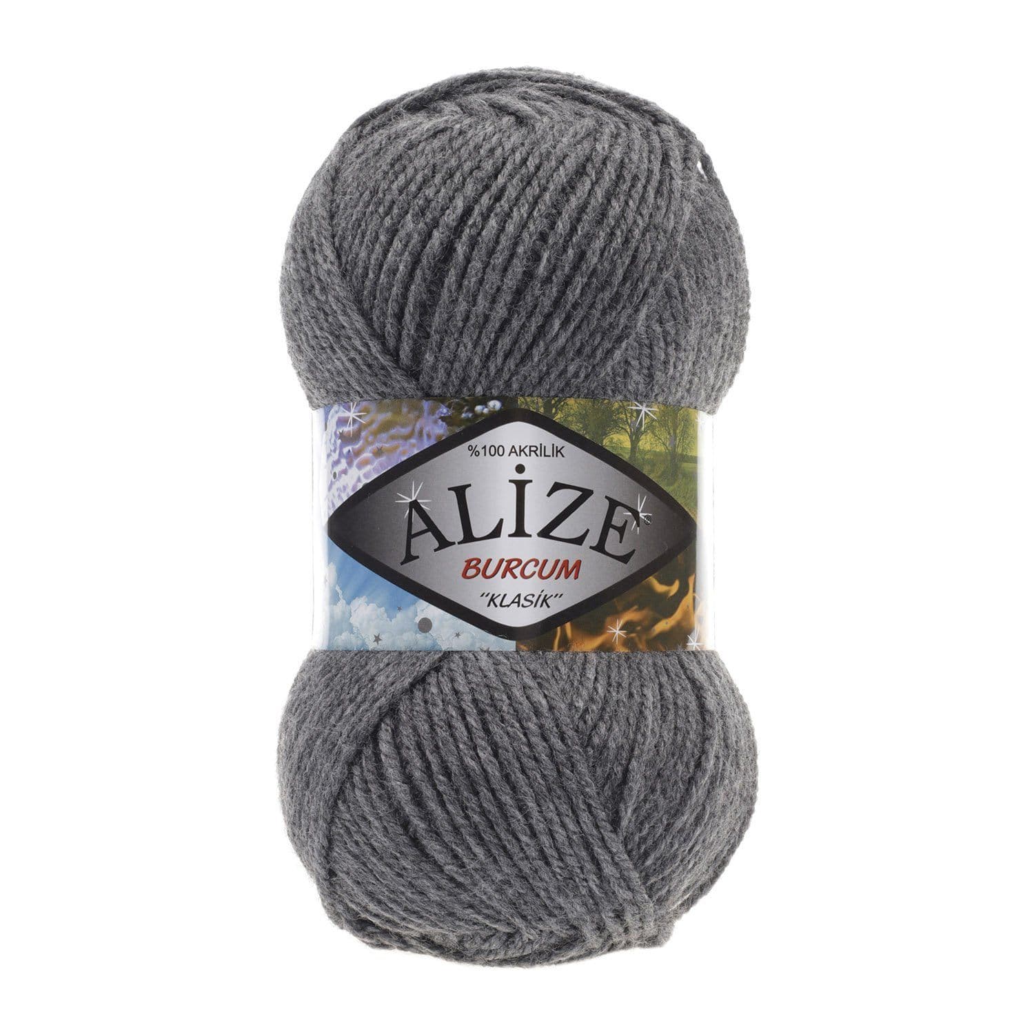 Alize Burcum Klasik Burcum Klasik Dark Grey Melange (196)