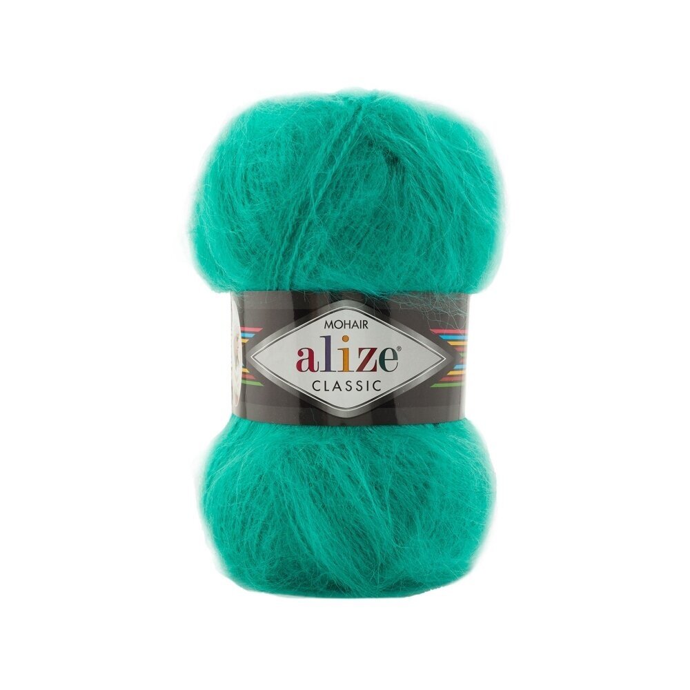 Alize Mohair Classic 477 Smaragda – akrila dzija ar mohēru un vilnu