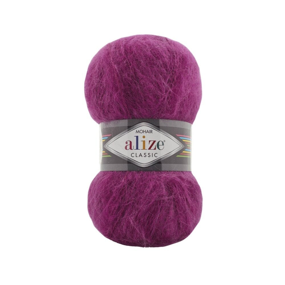 Alize Mohair Classic 209 Madženta – akrila dzija ar mohēru un vilnu