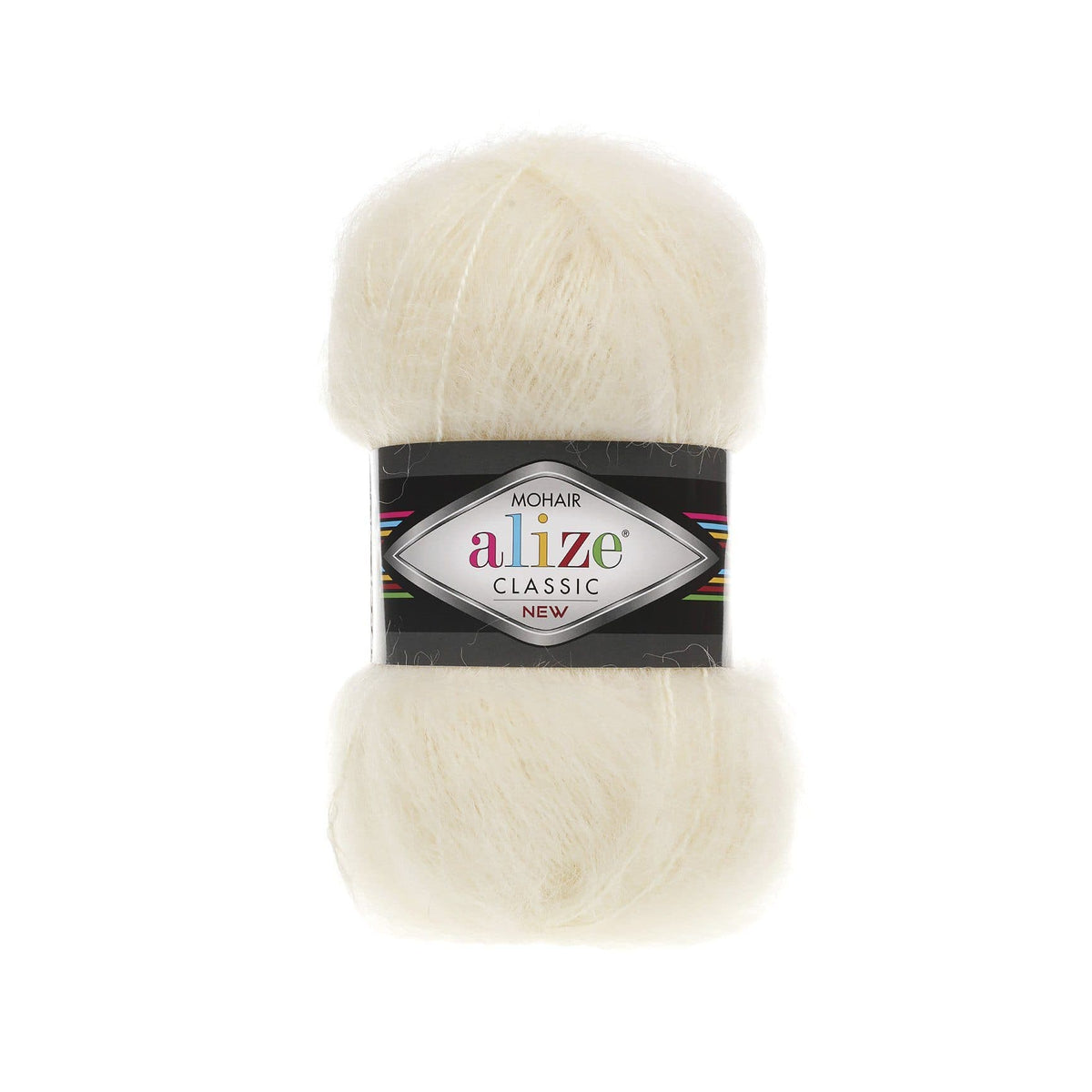 Alize Mohair Classic 01 Krēmkrāsas – akrila dzija ar mohēru un vilnu