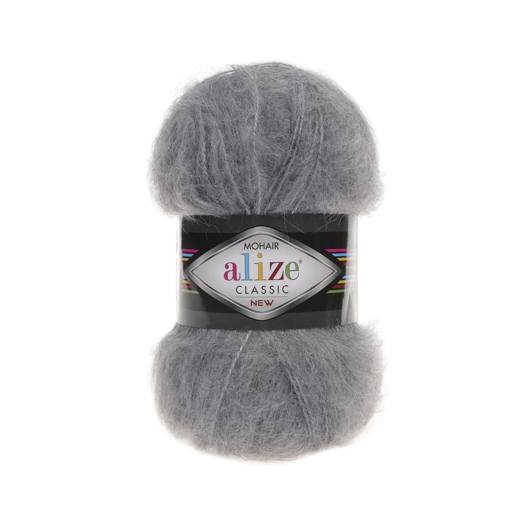 Alize Mohair Classic Mohair Grey Melange (412)