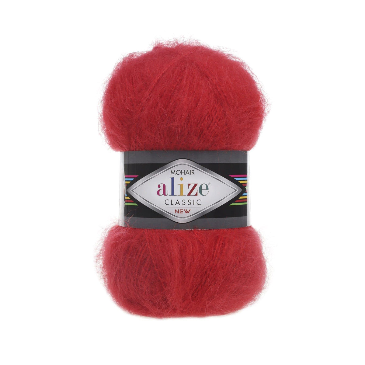 Alize Mohair Classic 56 Sarkana – akrila dzija ar mohēru un vilnu