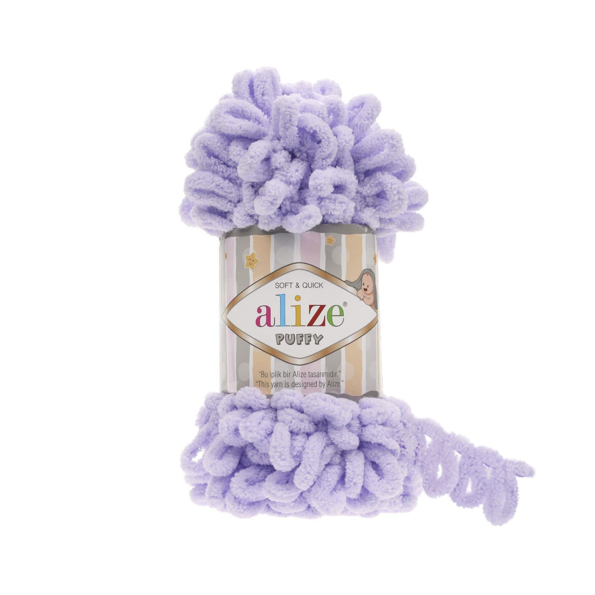 Alize Puffy 146 Lavande – fil à boucles