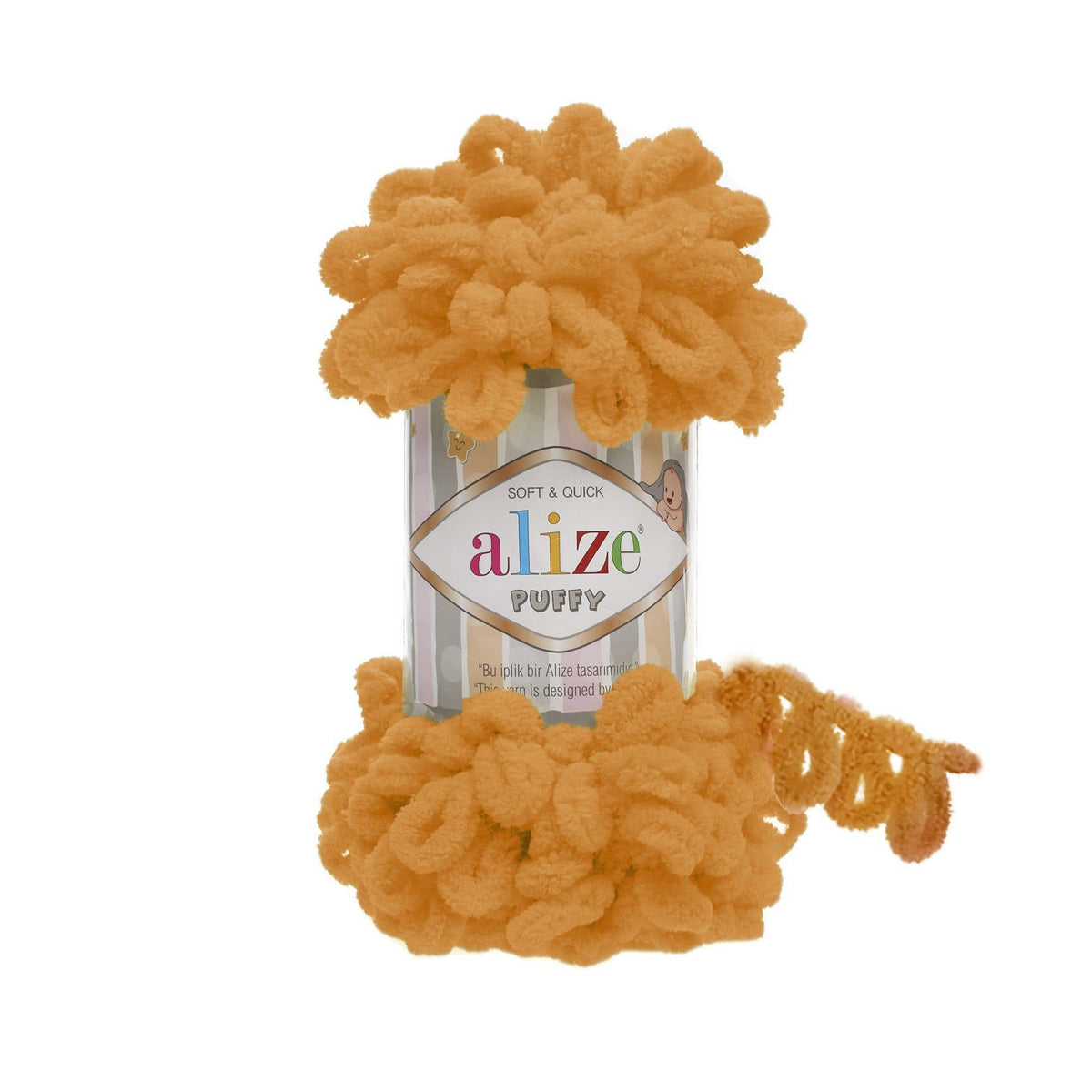 Alize Puffy 336 Safran – fil à boucles