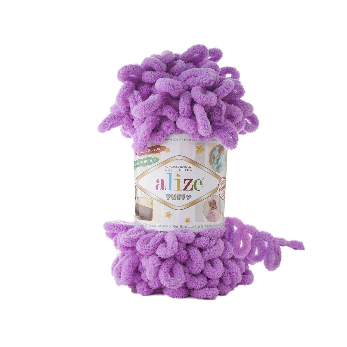 Alize Puffy 378 Orchidée – fil à boucles