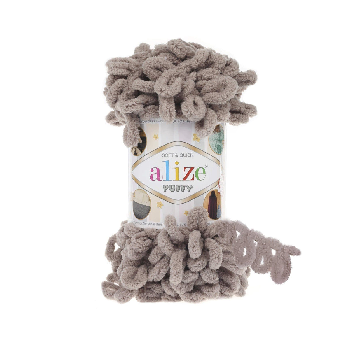 Alize Puffy 268 Vison – fil à boucles