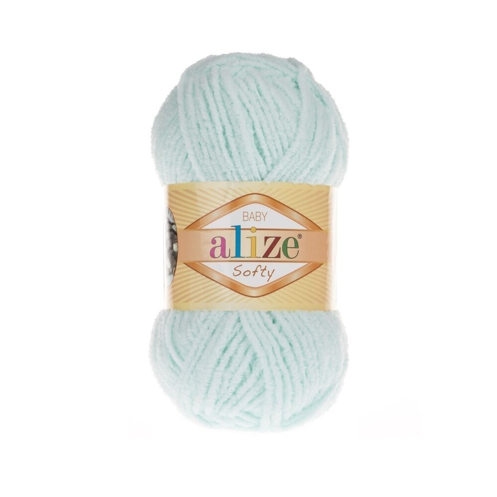 Alize Softy Baby 15 Piparmētru – plīša dzija mazuļiem