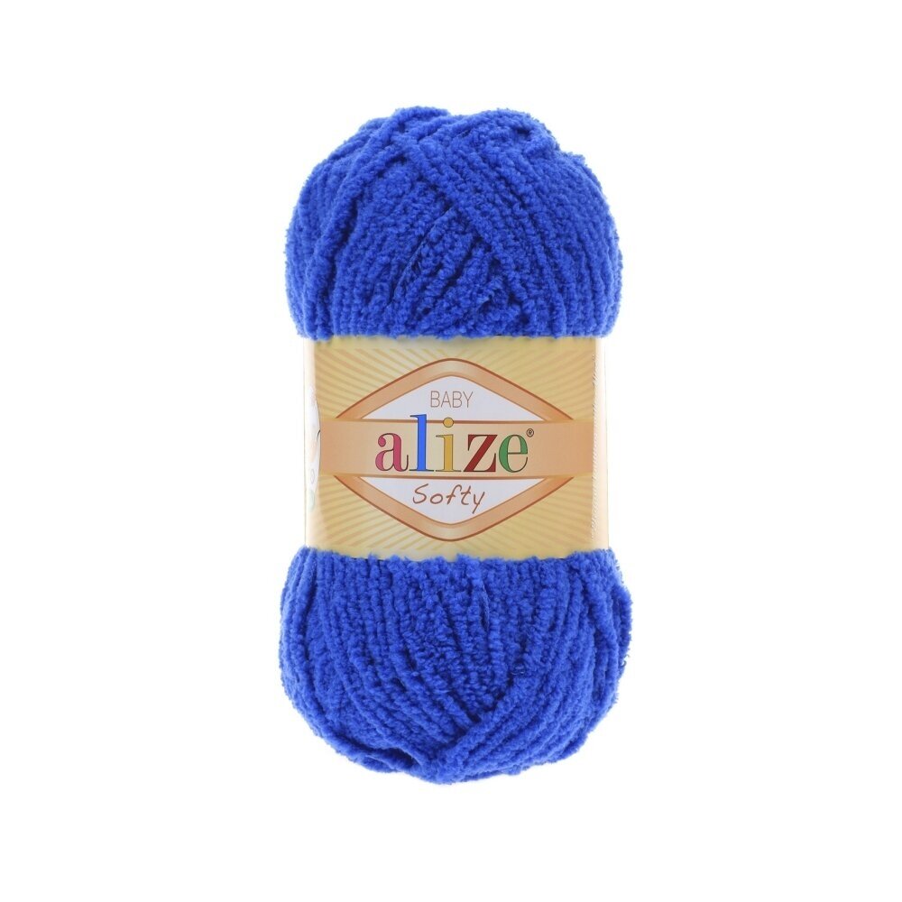 Alize Softy Baby 141 Karaliski zila – plīša dzija mazuļiem